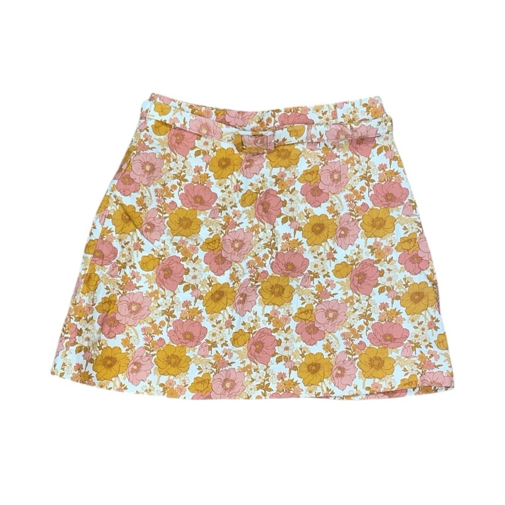 & other stories floral mini skirt